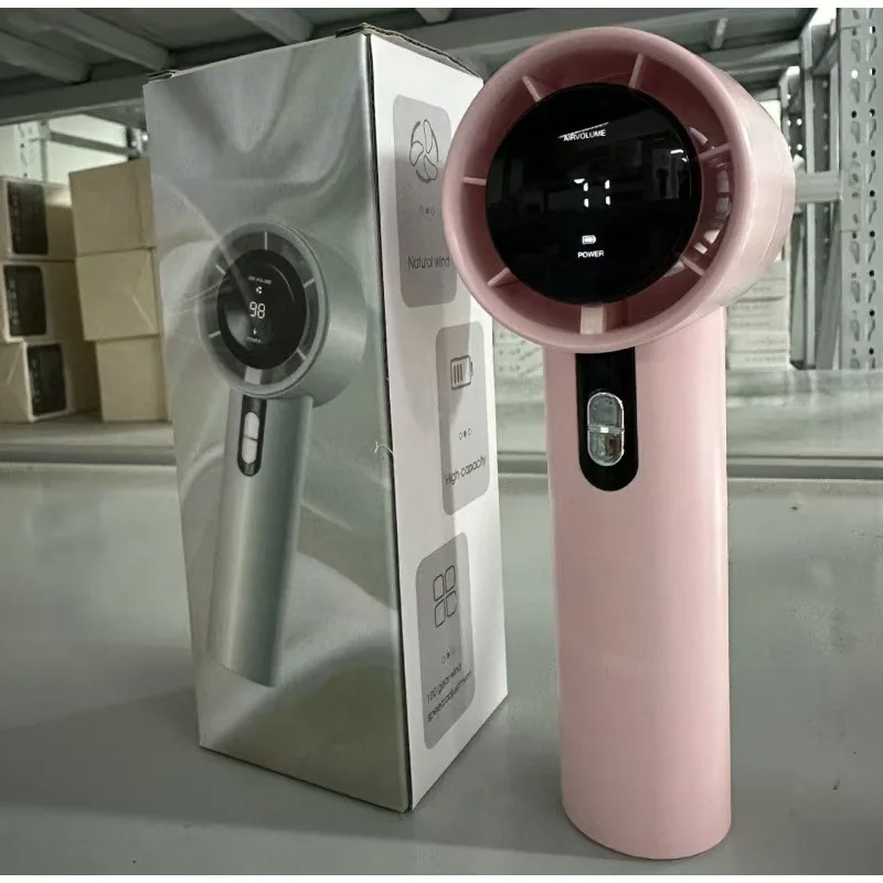 (rosa) Ventilador Portátil Recarregável De 3000mah Com 100 Velocidades/ar Condicionado Portátil/mini Ventilador