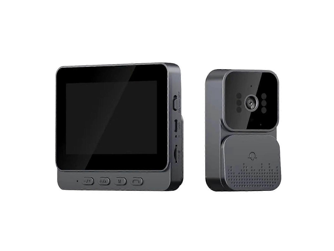 Campainha De Vídeo Ir Dark Vision Sem Fio 1080p 4,3 Polegadas Ips Tela Campainha Câmera 2.4g Para Aquaforge