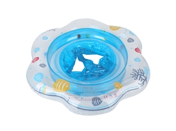 Primerox anel de Natação para Bebê com Assento Seguro Inflável Pvc para Piscina Treinamento Azul