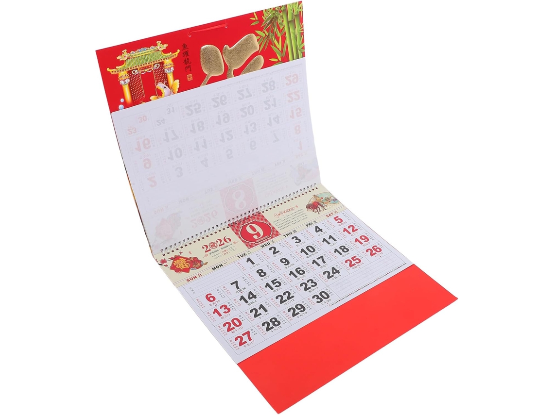 Calendário de Parede 2026, do 68 X 365 Cm, com o Impresso em Stamping. Decoração para e CHABERLU