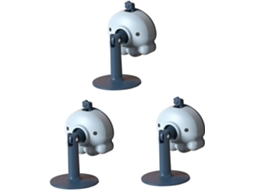 Conjunto De 3 Batentes De Porta Silenciosos Com Adesivo Para Instalação Em Ambientes Internos, Ideais Para Pisos De Azulejo. Requer Furação.