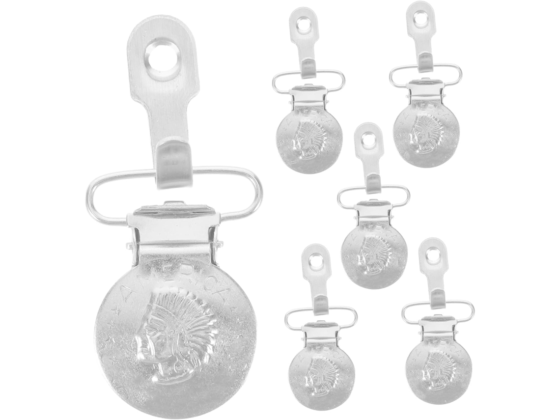 Kallory 6-presilhas De Parede Para Colchas Com Dentes Plástico Antiderrapantes, Grampos De Metal Resistentes, Suporte