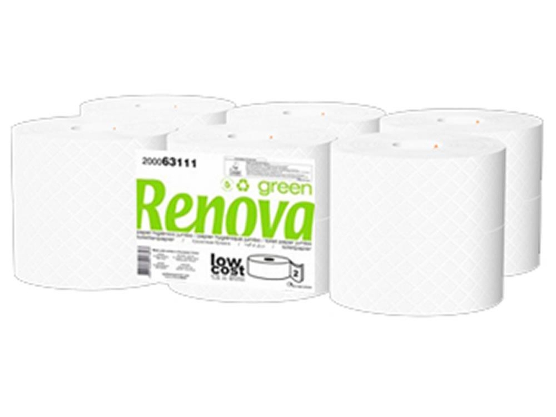 Papel Higienico (Jumbo) Renovagreen 2Fls 90Mts (Pack12) Venda Multiplos