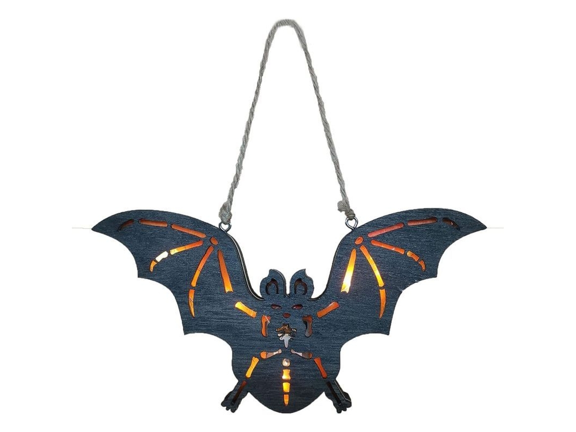 Placa de Morcego Halloween, Sinal de Boas-vindas S/MARCA