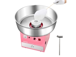 Máquina Elétrica Para Algodão Doce 1000 W Rosa 520 X 520 X 447 Mm Vevor