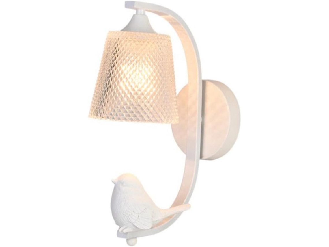 Luminária De Parede Led Nordic Bird 12w Branca Decorativa Para Sala De Estar, Quarto, Escada E Ambientes Internos.