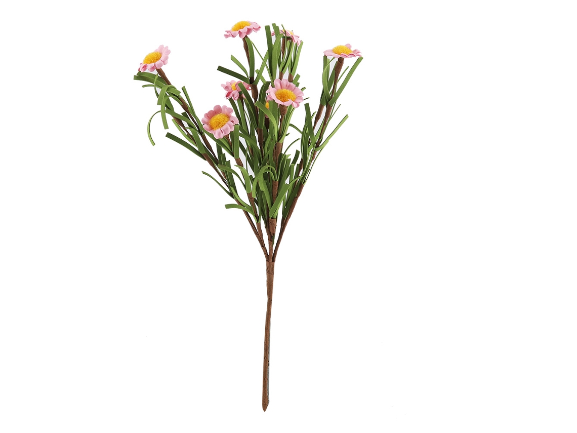 MEOIRUERY Buquê de flores artificiais artificiais com 8 peças para decoração residencial e comercial (rosa)
