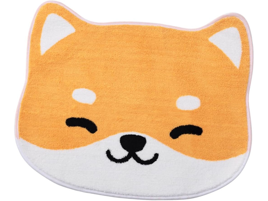 Tapete De Chão Com Desenho Animado, Antiderrapante, Absorvente, Macio, Confortável, Com Estampa De Animais, Laranja, Para Banheiro Ou Sala De Estar.