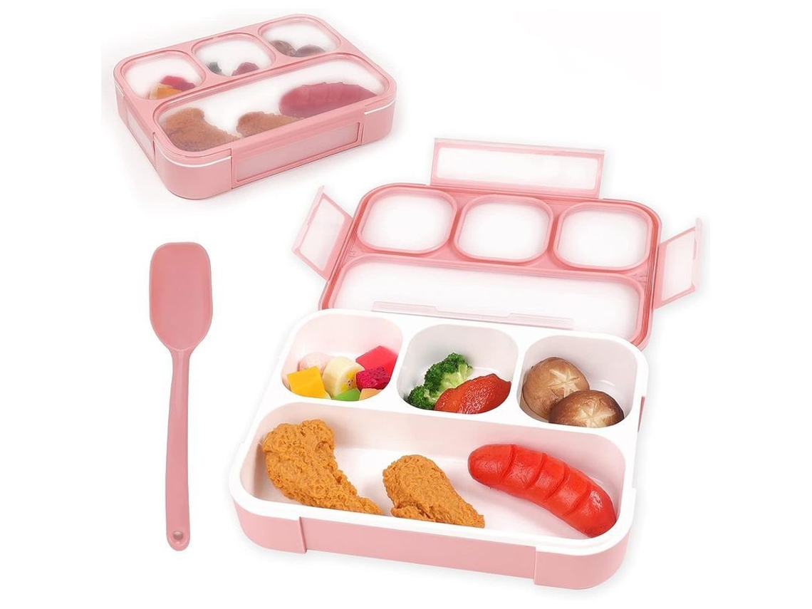 Bento Box Nova Line 1000ml com 2 Compartimentos e Talheres | S/MARCA