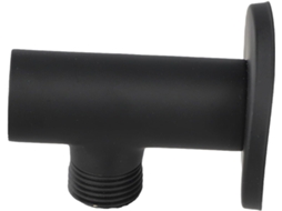 Tubo Extensor De Chuveiro Fabuletta Em Latão Preto Para Suporte Parede – Montagem Base Cobre Resistente, Compatível Com