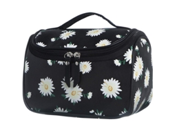 Bolsa De Maquiagem Grande Organizador Com Zíper Para Pinceis E Acessórios De Viagem À Prova D'água (preto)