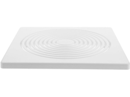 Grelha De Ventilação Para Banheiro De 30x30 Cm, Em Plástico Branco.