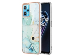 Capa De Celular Com Estampa De Mármore E Compartimento Para Cartão Imd