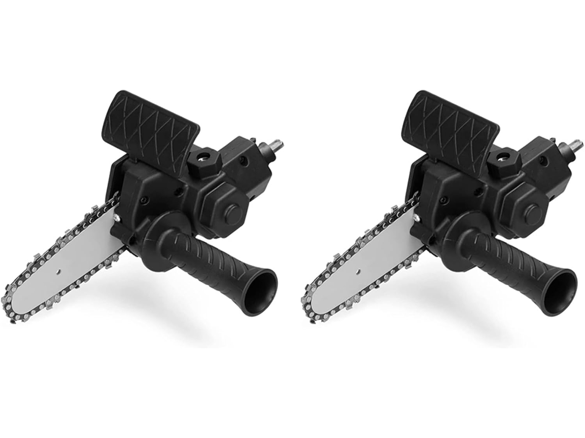 Adaptador Duplo para Furadeira Elétrica em Serra com Corrente de 4 Polegadas e Mini Suporte. SFUSHOS