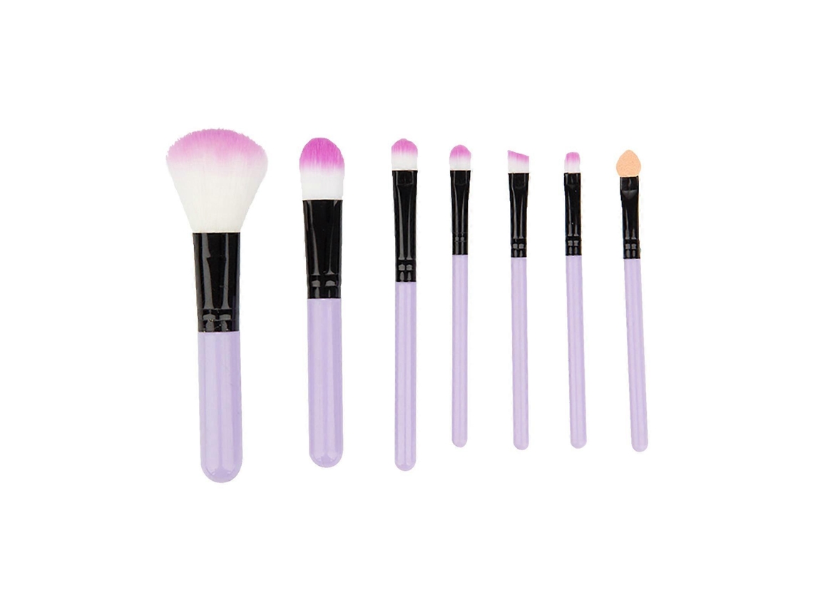 Conjunto De Beleza Com 7 Peças Pincel Para Sombra, Blush, Pó Solto, Puw7852 Everley891