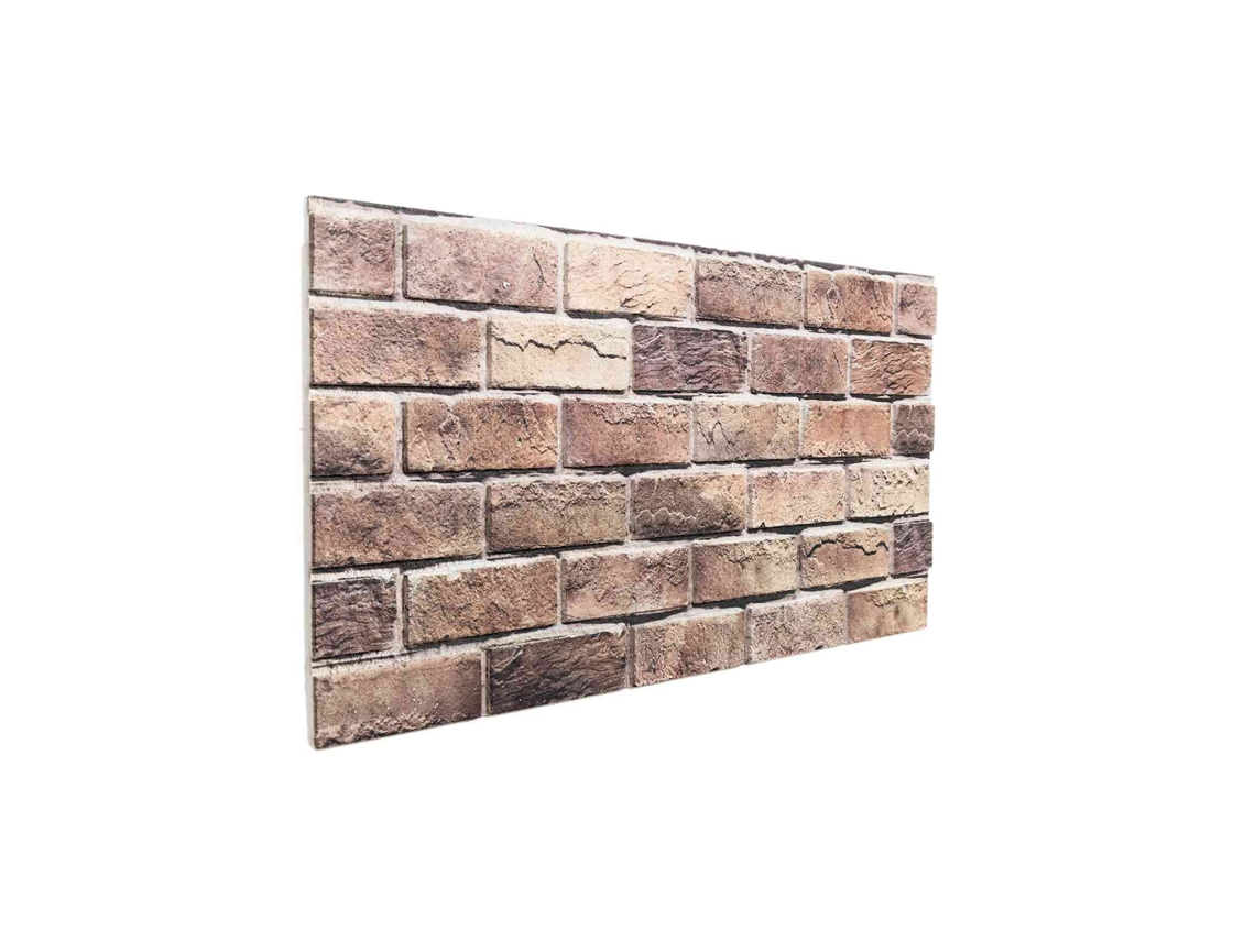 Vidaxl Painéis De Parede 10 Unid. 100 X 50 Cm Marrom E Cinza