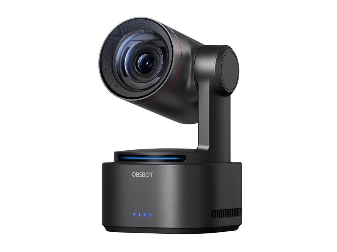 Webcam Obsbot Tail 2 para transmissões ao vivo e câmeras de vídeo.
