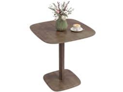 Mesa De Jantar Para 4 Pessoas, Mesa De Cozinha Quadrada Em Estilo Moderno Com Tampo Imitando Madeira. 70 X 70 Cm. Marrom.