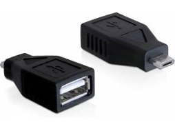 Cabo de Dados DELOCK (USB A - Micro USB B - Preto)