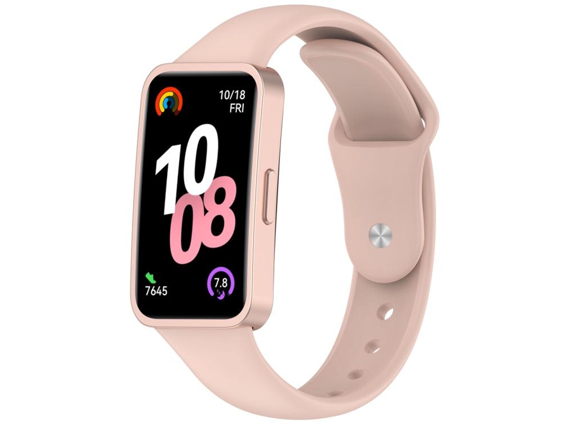 Bracelete para Huawei Band 10 / 9 / 8 Silicone Fivela Reversa Rosa XIAOMOYU