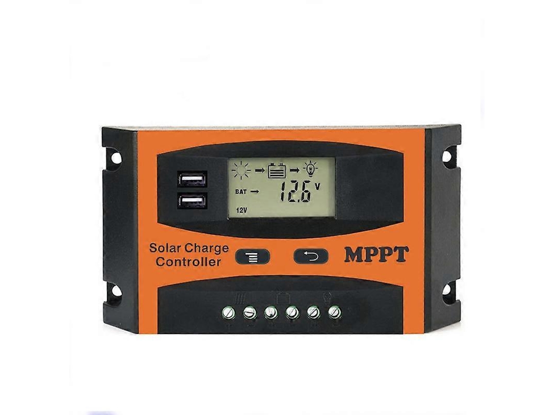 Controlador Solar Mppt 12v/24v Identificação Automática Com Saída Usb, Modelo: 50a