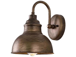Luminária de mesa vintage BRILVIBERA com pescoço de ganso e base plana (bronze)