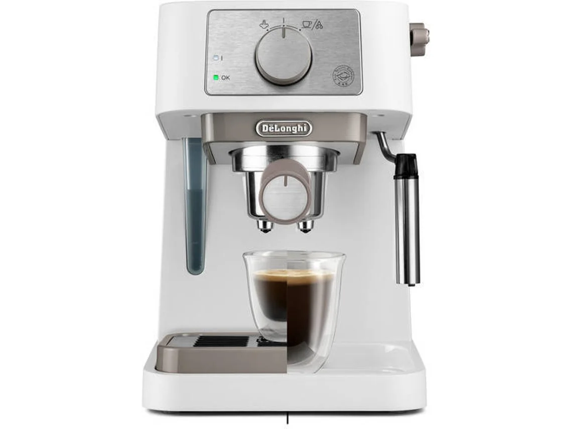 Máquina de Café Manual DELONGHI EC260.W Stilosa (15 bar - Café moído e pastilhas)