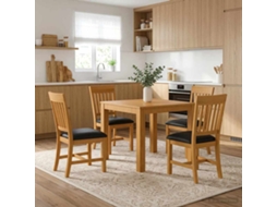 Vidaxl Conjunto De Sala De Jantar 5 Unid. Preto