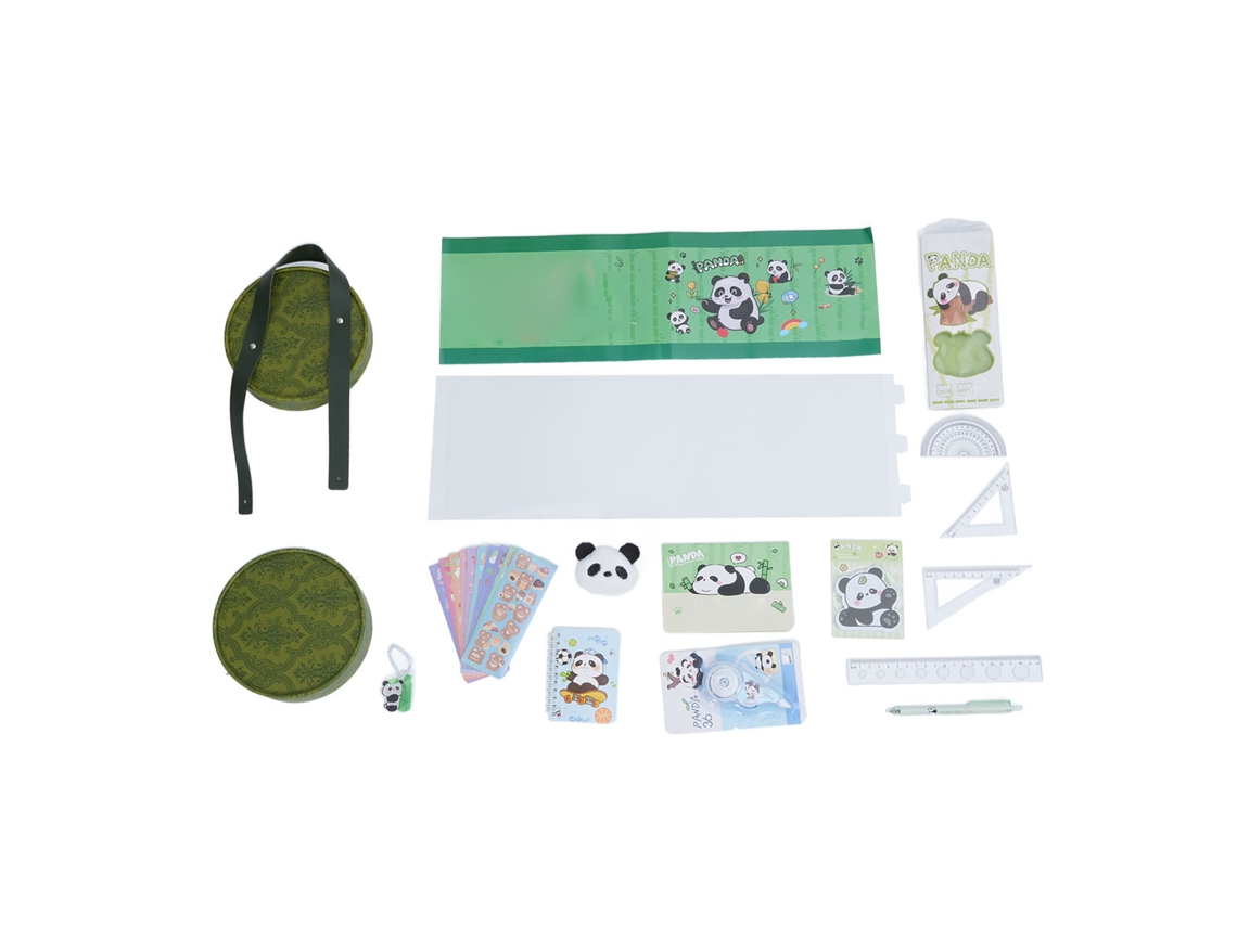Conjunto de Papelaria Tema Panda LAXISCREED