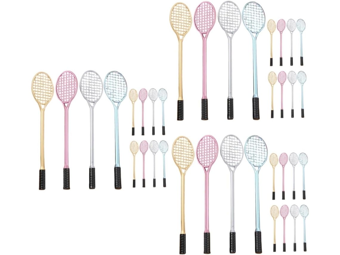 Sewacc Conjunto De 3 Canetas Em Gel Com Desenho Raquete Badminton,