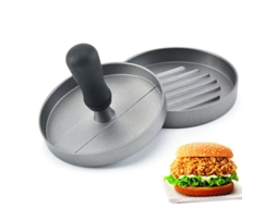 Prensa Para Hamburguesas De Aluminio Con Revestimiento Antiadherente Y Mango Plástico, 12 Cm De Diámetro