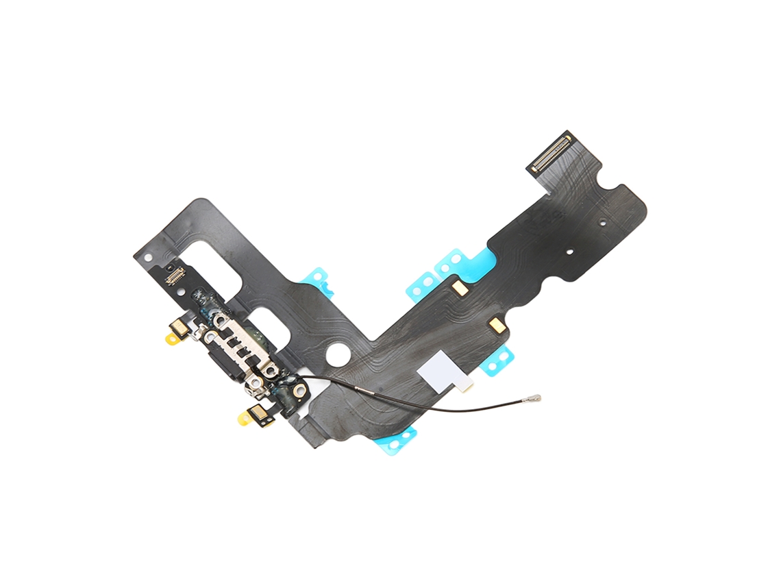 Módulo De Porta De Carregamento Usb Com Conector Dock E Cabo Flex Para Iphone 7 Plus Preto