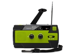 Rádio de Manivela com Células Solares, Lanterna e Bateria Externa de 2000mah AQUAFORGE