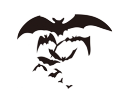 Adesivo Decorativo Parede Morcego Preto Halloween