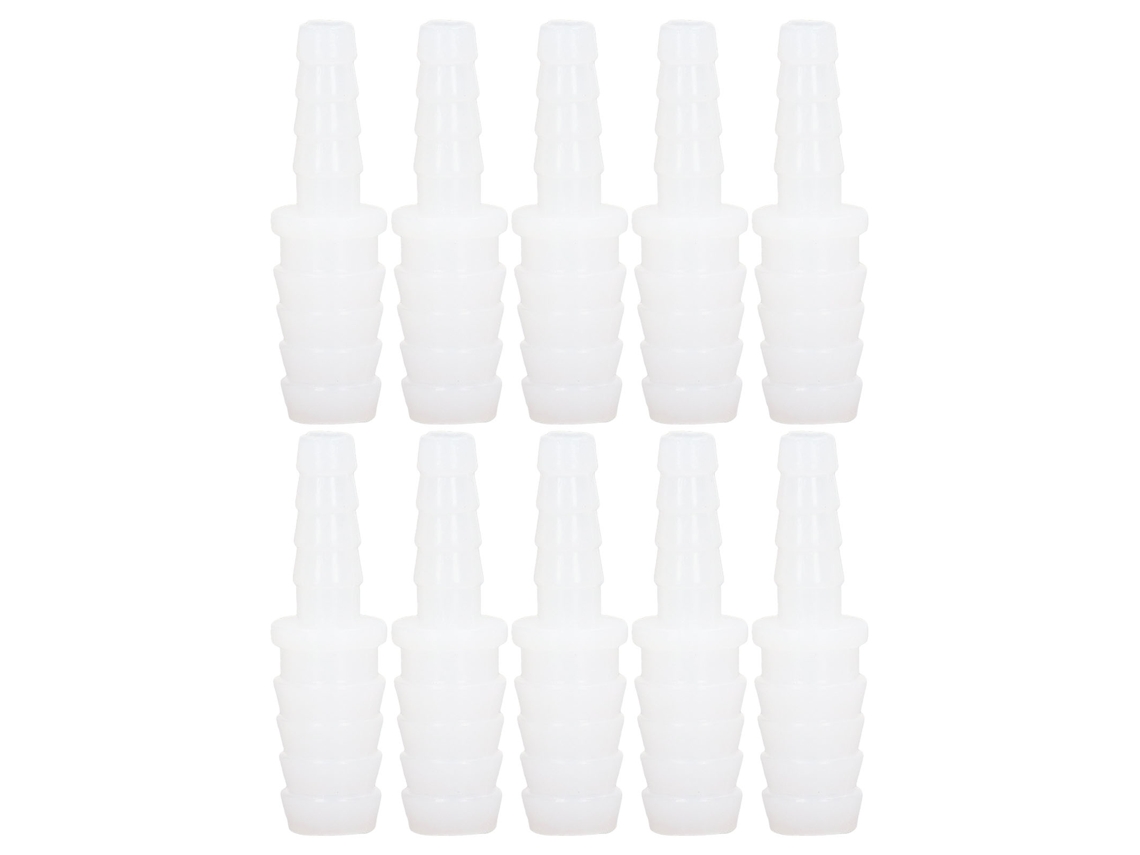 10pcs Conector De Mangueira Pe Barb Redutor Reto Para Aquário Tanque De Peixes Instalação Fácil