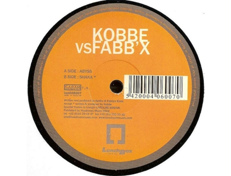 Vinil Abyss, Kobbe Vs Fabbx Lunchbox Recordings