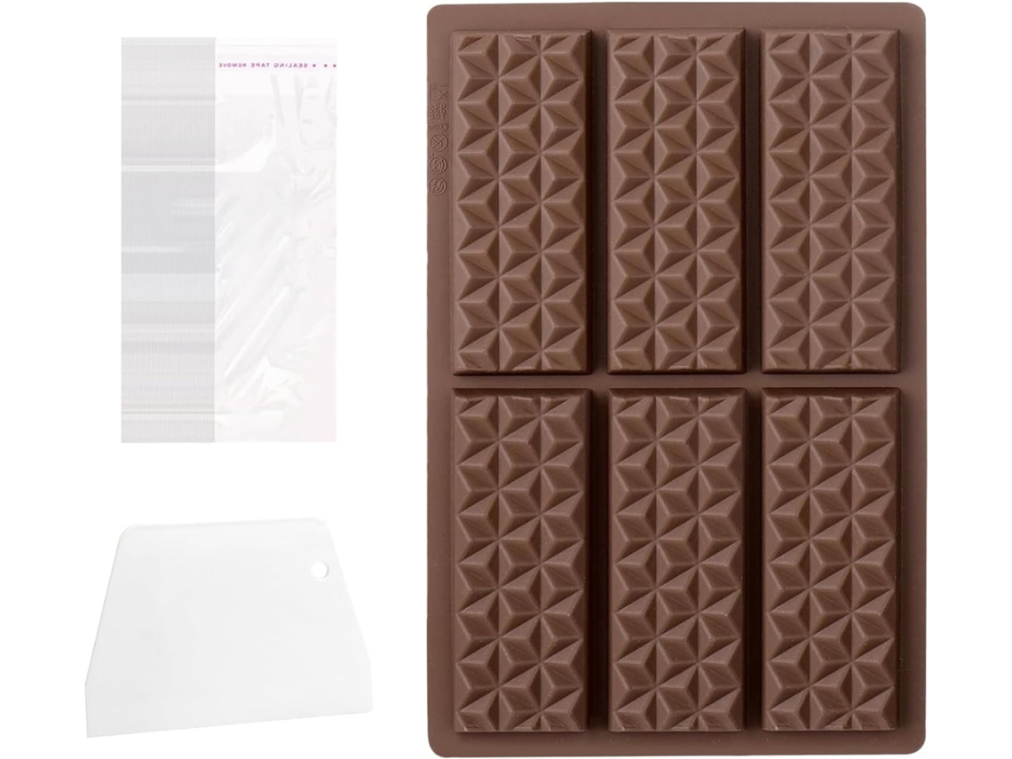 Molde De Silicone Chocolates Com 6 Cavidades.