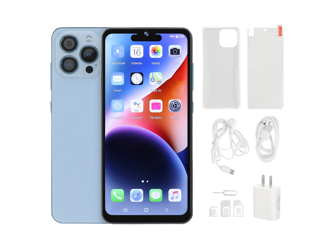 Laxiscreed Smartphone 3g De 6.53" Com 4gb Ram E 64gb De Armazenamento