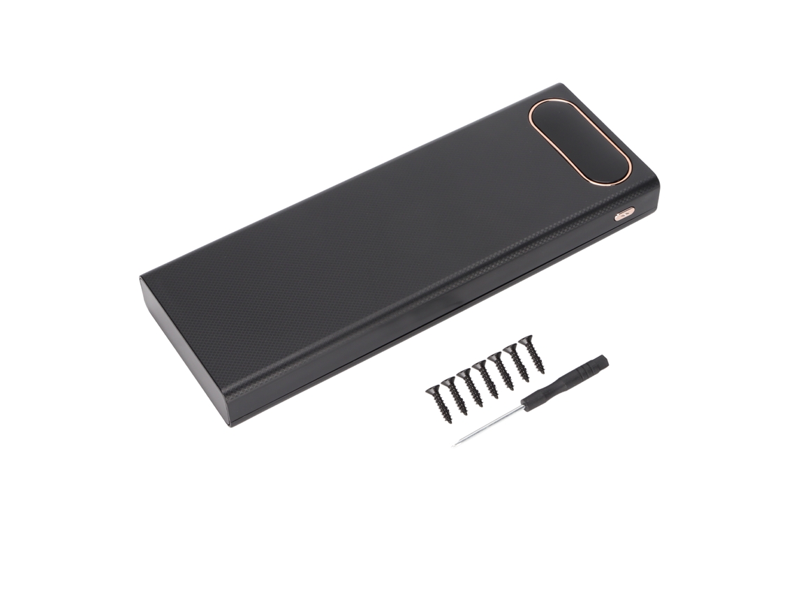 Mali caixa de Armazenamento de Bateria 10x18650 Sem Solda com Display Lcd para Power Bank Portátil Diy