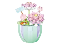 Juguete De Blocos De Construção Para Plantas Em Vasos Florais Bonsai Kit De Blocos Florais