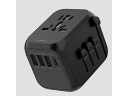 BRILVIBERA Adaptador Universal Mundial com Certificação CE, para 150 Países, USB, C, 3 USB, Tomada de Viagem