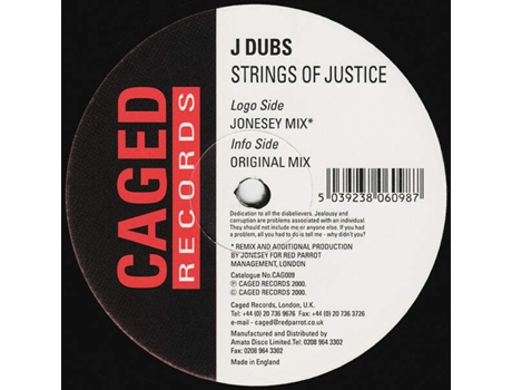 Vinil Strings Of Justice Caged Records