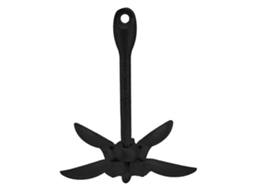 Anclaje Plegable De Acero Carbón 4 Brazos 1.5kg Accesorio Para Kayak Canoa Negro