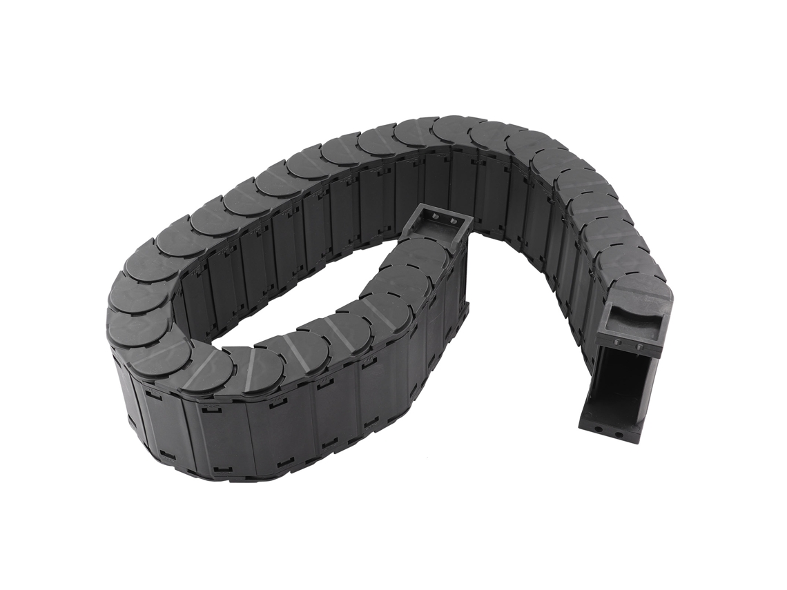 Corrente De Arrasto De Cabo Nylon Enclosed Baixo Ruído D30x57 1 Metro Desmontável