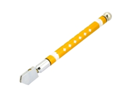 Cortador De Vidro Com Roda De Carbeto De Tungstênio E Cabo De Liga De Alumínio - Ferramenta Manual (amarelo)