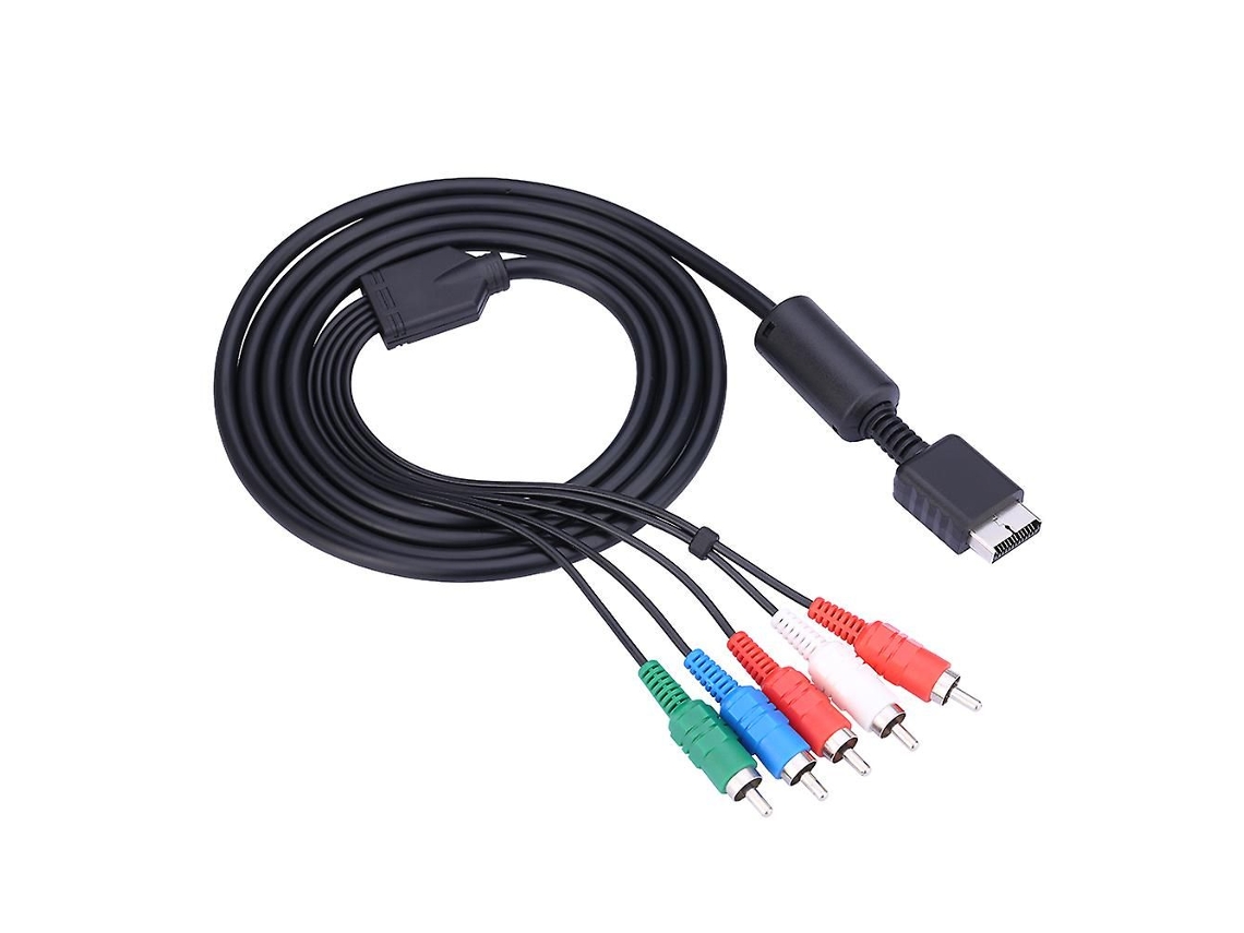 Cabo De Áudio/vídeo Componente Multi-saída Av Compatível Com Sony Playstation Ps2 E Ps3