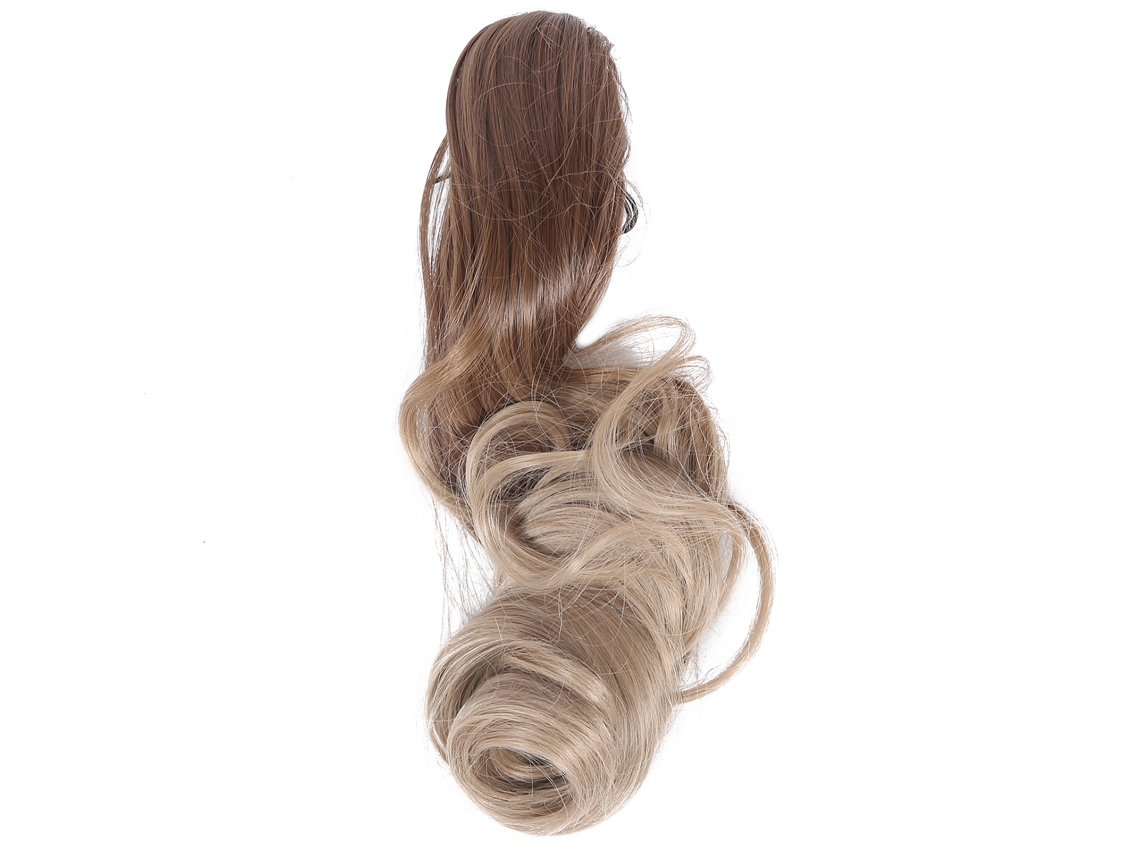 Extensão De Cabelo Para Rabo De Cavalo Cacheado Com Clip De Garra Para Mulheres