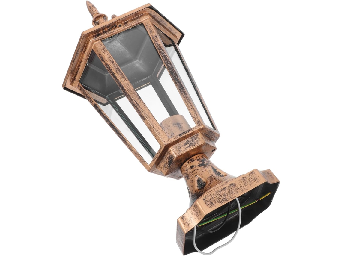 Abajur Hexagonal para Iluminação Externa de Jardim, Compatível com Lâmpadas, Capa Decorativa. SFUSHOS