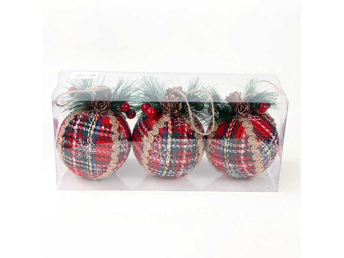 Enfeites De Bola De Natal Com Pinhas Árvore De Natal Iluminada Olysi Shop