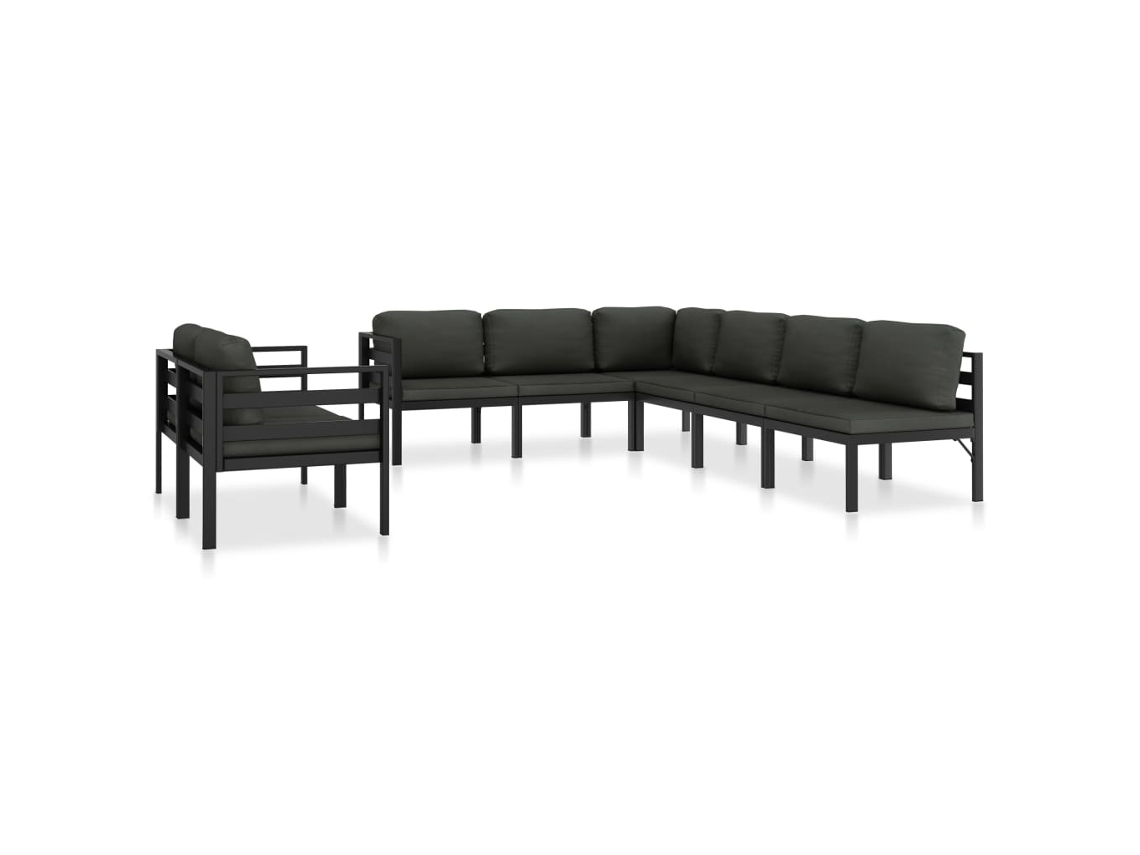 Garden Lounge Set, Garden Lounge Sets Vidaxl Antracite Alumínio (n/a)